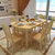 品尚美家 实木餐桌 餐桌椅组合可伸缩折叠餐桌 小户型  家具(原木色 1.38米一桌6椅)