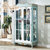 拉斐曼尼 SHK302 酒柜 地中海乡村风格单门玻璃酒柜 小户型客厅双门储物酒柜架子(两门 默认)