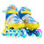 ENPEX乐士溜冰鞋MS170八轮全闪光轮滑鞋卡通旱冰鞋 PU轮可调尺码 送护具(黄色L)