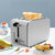 东菱（Donlim）全不锈钢烤机身面包机多士炉烤面包机宽槽早餐机吐司机 DL-8117