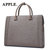 APPLE苹果 牛皮手提包商务公文包电脑包水波纹 买就赠APPLE时尚鸵鸟纹自动扣皮带