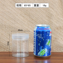 食品级塑料瓶带盖加厚透明密封罐坚果茶叶罐饼干罐pet2斤蜂蜜瓶子(65×85-18克 10个包邮 送密封垫 默认版本)