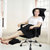 野火电脑椅 可躺休闲椅 家用办公椅 人体工学网布职员椅 老板椅 X1(黑色)