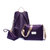 【买一得三】迪阿伦尼龙三件套子母包双肩包斜挎包手拿包零钱包(紫色)