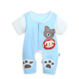歌歌宝贝 夏季新款婴幼儿连体衣0-3岁 lty1535(蓝色 66)