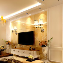 金色LED新创意卧室床头壁灯简约现代客厅过道酒店工程壁灯墙壁灯单头/双头(单头 默认)