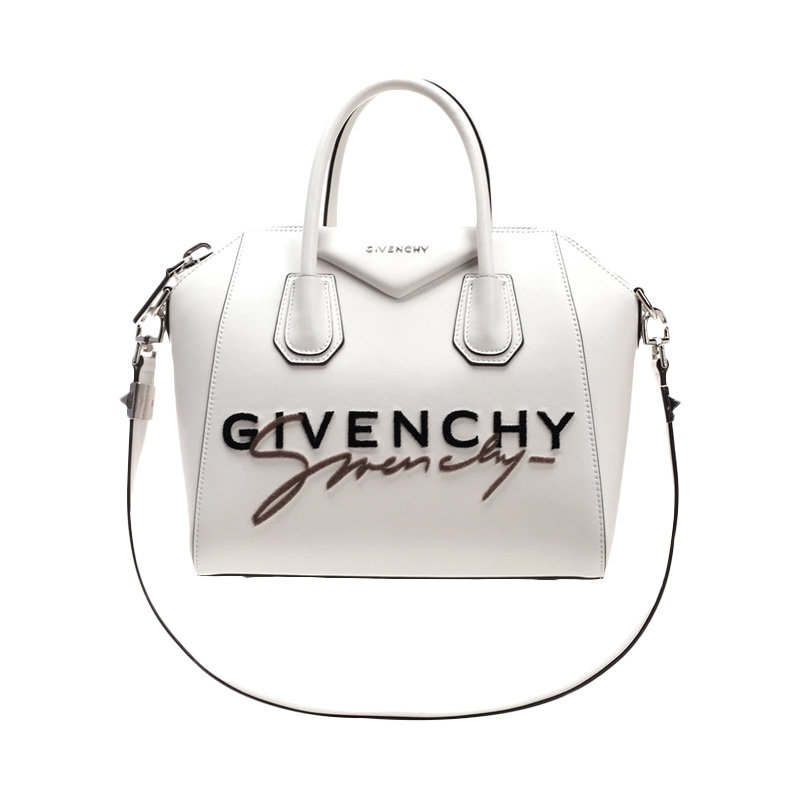 givenchy纪梵希白色牛皮antigona中号女士手提包白色时尚百搭