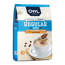 马来西亚进口 猫头鹰(OWL) 冷冻干燥工艺 三合一冷凝速溶咖啡粉(原味) 600g