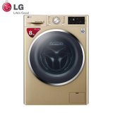 LG WD-TH451F8金色 8公斤全自动变频滚筒洗衣机加热洗中途添衣DD变频洗羽绒服