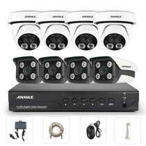 科安数字(ANNKE) 130万高清网络摄像头监控套装 安防监控套装 监控器设备(8路套装 带3TB硬盘)