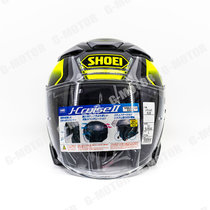 SHOEI日本JC2摩托车半盔3/4盔头盔骑行踏板(亮黄色印花 S)