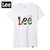 LEE男士印花炫彩logo字母短袖T恤L329922LQK14(白色 S)