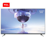 TCL 50V2 50英寸纤薄全面屏4K超清HDR电视机 30核人工智能（银河灰）