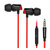 Pioneer/先锋 SEC-CL32S 手机耳机入耳式重低音耳塞苹果耳机通用黑红色