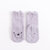 冬季新款加厚羽毛绒卡通袜婴幼儿小童宝宝防滑地板袜子批发(紫色 M码)
