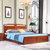 A家 中式实木床 新中式复古新古典实木床成人双人单人床卧室家具框架架子高箱储物床(C款1.8米高箱床 床+床垫+床头柜*2)