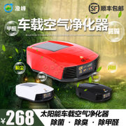 澄峰CP-1 车载空气净化器 太阳能空气净化器 消除异味雾霾甲醛细菌PM2.5(红白黑三色可选)(白色)