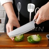 阳江刀具不锈钢厨房小菜刀家用切片切菜刀切肉切水果多用刀小厨刀(1把平角)