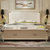 卡富丹 美式实木床1.8米双人床储物床白色(1.8米床垫（棕垫）)