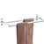 贝乐卫浴（BALLEE） G5510-1 免打孔双杆毛巾架 太空铝毛巾挂架 浴室挂件