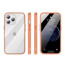 苹果13手机壳 iPhone13 Pro Max防摔透明保护套镜头全包硅胶软壳(橙色 iPhone 13 Pro Max)