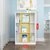 可比熊儿童书架收纳柜书柜绘本架实木家用落地宝宝幼儿园玩具架(黄色)