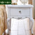 卡富丹 欧式床头柜白色简约储物柜英式复古床边柜 卧室组合家具G902(白色 单抽床头柜*1)
