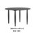 北欧简约现代餐桌家用小户型实木圆桌椅组合4人小圆桌ins网红表情(橡木黑色 直径100高度75)第2张高清大图