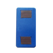 谋福 磁性绒布黑板擦 白板擦可吸附在白板上 创意便捷白板擦 11*5.5*2.5厘米(蓝色)