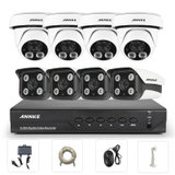 科安数字(ANNKE) 130万高清网络摄像头监控套装 安防监控套装 监控器设备(8路套装 带2TB硬盘)