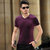 杉祺世家2015夏季新款商务休闲男士短袖T恤3351(紫色 165)