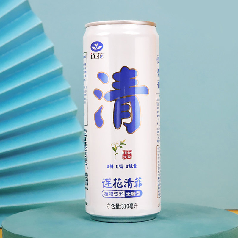 连花清瘟连花清菲植物饮料无糖310ml240糖0脂0能量含胖大海金银花薄荷