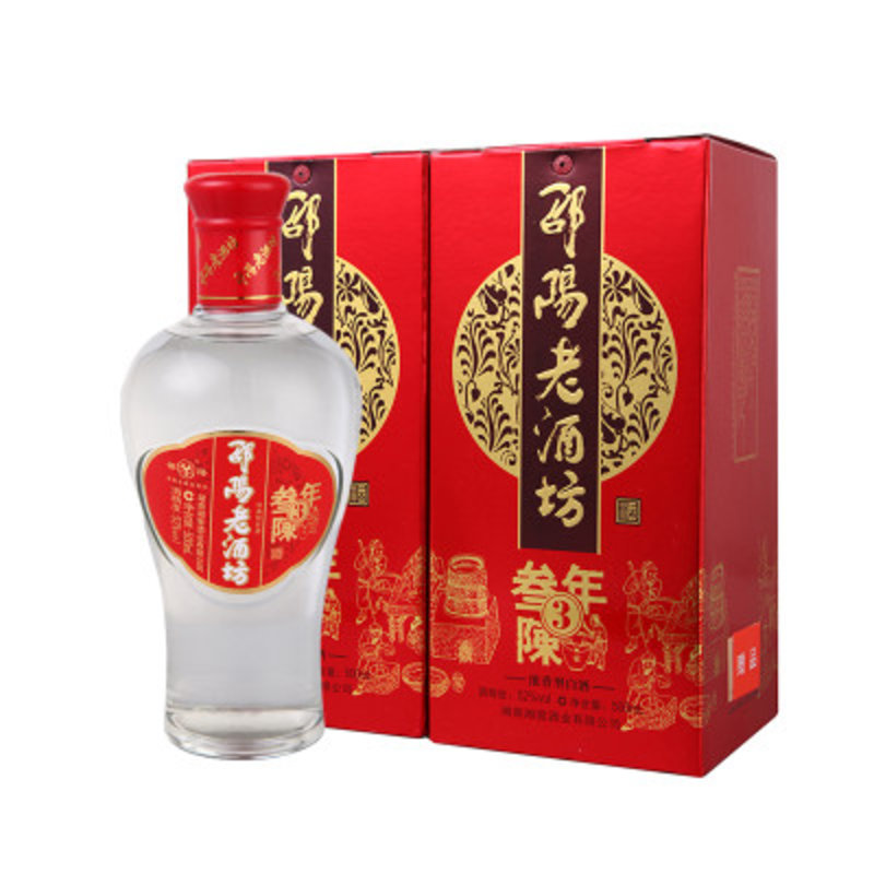 52度邵阳老酒坊三年陈酿500ml/瓶