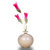欧式陶瓷花瓶摆件 小花瓶干花水培花器不含底座(8cm卡其结晶)