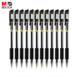 晨光(M&G)文具0.5mm经典办公黑色中性笔12支/盒Q7子弹头签字笔 拔盖水笔(拔盖-黑色0.5-12支)