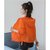 防晒衣女短款新款夏薄款ins潮外套透气长袖防晒服女韩版洋气(L （建议96-110斤） 桔红色)