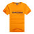 迪亚多纳男士时尚休闲T恤10310333黑色(橙色 M)
