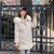 莉菲姿 棉服女2019新款冬季韩版中长款宽松加厚棉衣保暖外套潮棉袄(白色 XL)