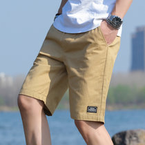 富贵鸟男士短裤男五分裤2021夏季新款宽松透气健身跑步休闲运动裤沙滩裤8026(深灰色 XL)