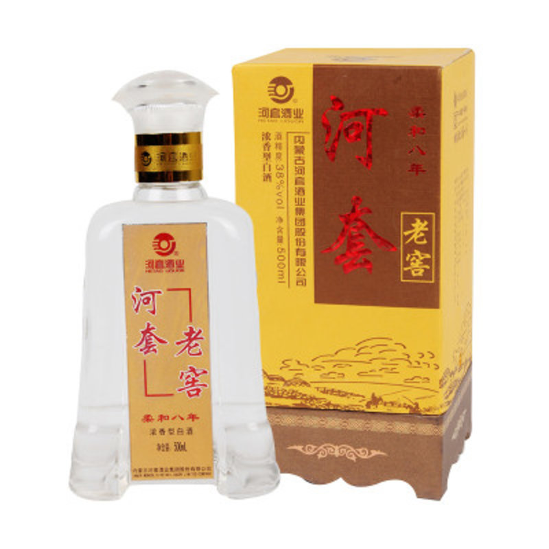 白酒38度河套王老窖柔和八年500ml/盒返回商品页 >