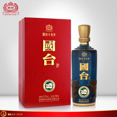 【酒厂自营】贵州国台酒53度国台15年酱香型白酒礼盒500mL 【酒厂自营】贵州国台酒53度国台15年酱香型白酒礼盒500mL