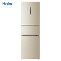 海尔（Haier）BCD-258WDVLU1 258升三门风冷无霜小冰箱变频 智能WiFi TABT杀菌 家用静音节能(金色 258)