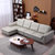 左右真皮沙发现代简约时尚大小户型客厅沙发组合实木家具 DZY6008(C1012青灰色 转二件反向+休单)第2张高清大图