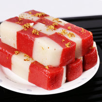 苏州美食产蜜糕桂花糕葑观前街传统糕点点(桂花糕400g（红白） 默认版本)