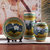 欧式现代家居装饰品三件套花瓶陶艺陶瓷摆件摆设工艺品(荷塘月色)