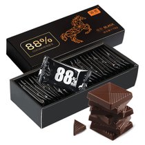诺梵臻黑BLACK 88%黑巧克力 110g*2盒装 国美超市甄选 黑巧克力