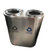 滋仁 大号环保二三分类不锈钢创意垃圾桶家用欧式酒店室内户外(默认 2分类)