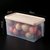 冰箱收纳盒食品保鲜盒冷冻保鲜专用整理盒子厨房水果蔬菜收纳神器kb6(卡其色4个装(加大4.5L))