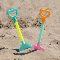 乐佳凡夏天儿童沙滩戏水玩具早教工具挖沙漏铲子玩沙土玩雪亲子互动套装沙滩桶玩具礼物 套铲-混色（货号：2001-17）(混色 版本)