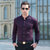 杉祺世家2015秋季新款男士商务休闲长袖衬衫A282(紫色 185)